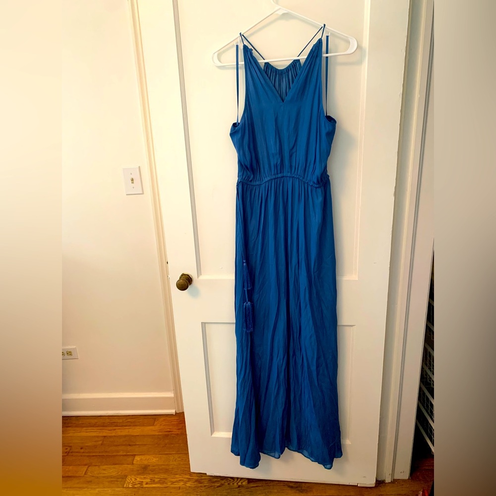 Bright blue maxi dress